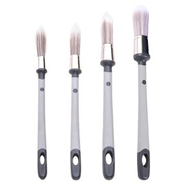 TRKETK 4 Pcs Paint Brushes for Walls Set Small Paint Brush Paint Brushes Decorating Painting Tools for Baseboards Corners Edges Ceilings Masonry Wallpaper of Paintbrushes