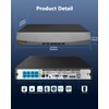 OOSSXX 8.0/4K Megapixel Security POE NVR Network Video Recorder, No