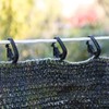 100 Shade Net Hooks, Plastic Hanging Hooks for Greenhouse, Shade