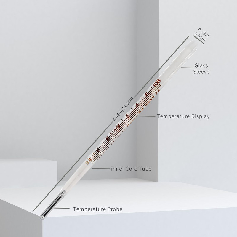℉ Oral Thermometer for Adults and Kids 2PCS - Glass