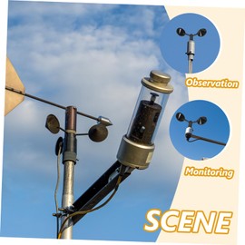 Mipcase Anemometer Cup Abs Shell for Monitoring Durable Wind Measurement Tool Flexible Fitting for Accurate Wind Navigation Low Power Consumption Easy Installation