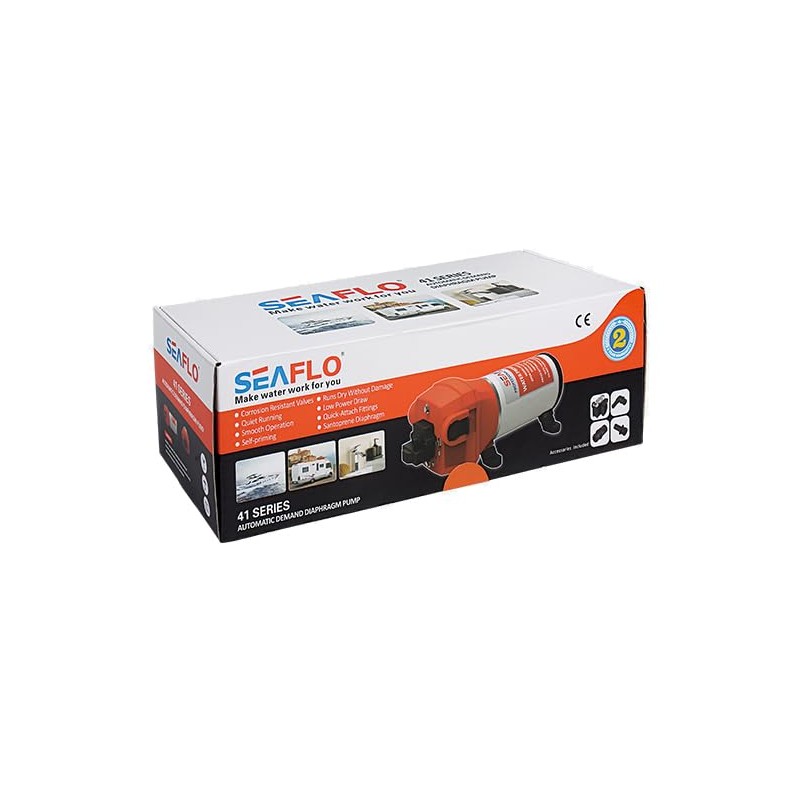 SEAFLO 24V 4.5 GPM 40 PSI 41 Series Diaphragm Pumps