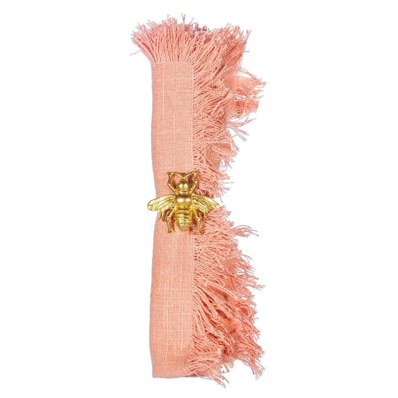 Sass & Belle Gold Bee Napkin Ring - Set Of