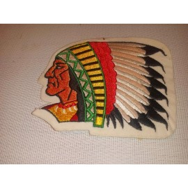 N/A EMBROIDERED NATIVE AMERICAN PATCH 5 1/2  INCHES BY 4 1/2 INCHES PACK OF ONE