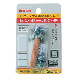 Ichinen Access Strong Tool WOODY JOY Woodworking Drill for Wood Dowels, Center Punch, 0.3 inches (8 mm), 1.8 inches (47 - 21 cm), 27611, 6 Punches, 1 Wood Dowel