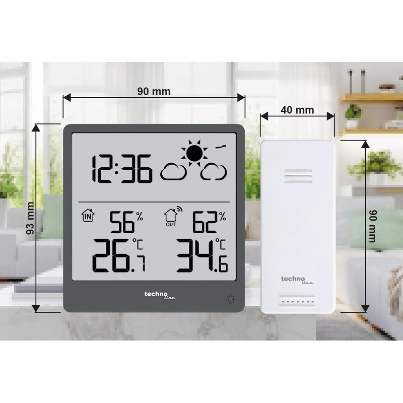techno line WS 9138 Weather Station with Outdoor Sensor -