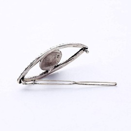 2 Pcs Blue Evil Eye Hair Clips Eye Style Hairpins Hair Barrettes Side Clip Alloy Rhinestone Hair Pins