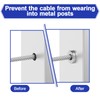BLIKA Upgraded 20 Pack Stainless Steel Protector Sleeves for 1/8"