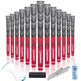 CHAMPKEY Golf Grips 13 Pack | Come with Solvent,15 Tapes,Vise Clamp and Hook Blade | All Weather Control and High Feedback Golf Club Grips