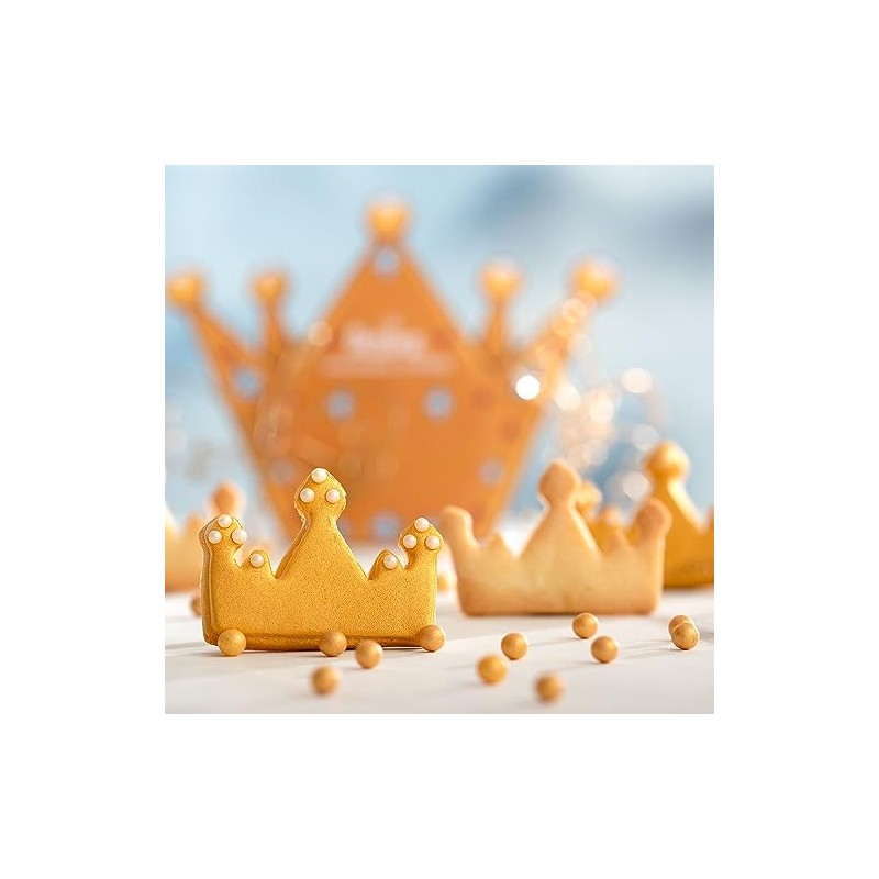 Decora 0255057 Crown Plastic Cutters, Gold