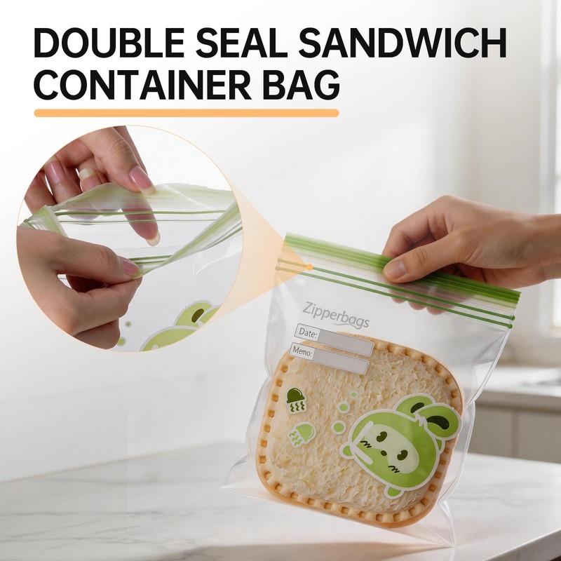 Uncrustable Sandwich Container Bags,60PCS