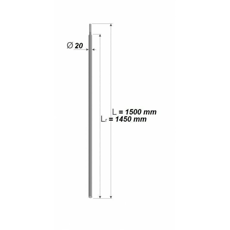 Deep Earth Ground Rod Earth Diameter 20 mm Hot-Dip Galvanised