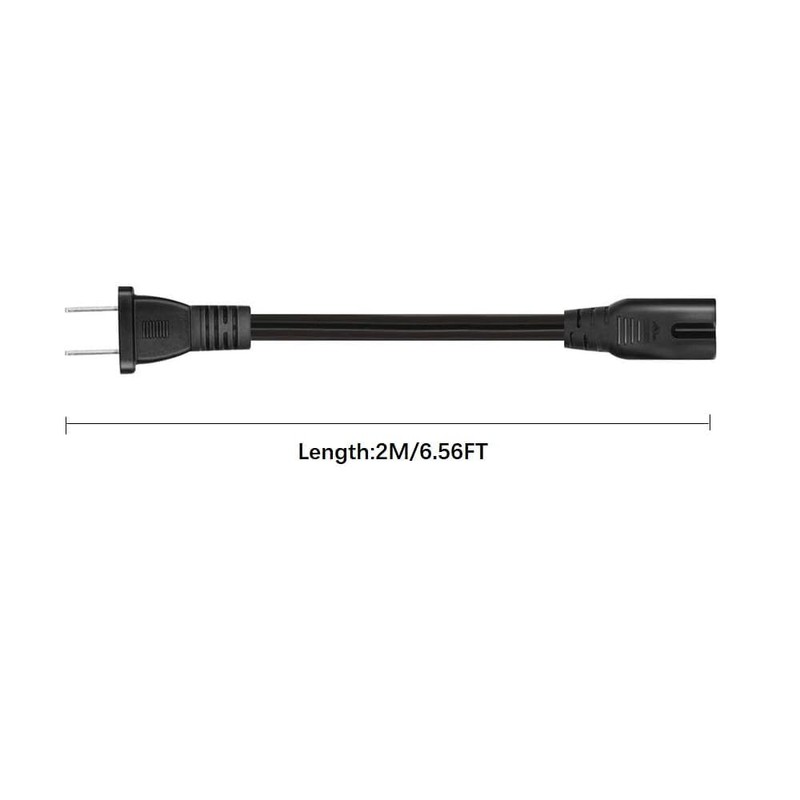 WICAREYO 2M/6.5FT 2 Prong Power Cord for PartyBox 100 200