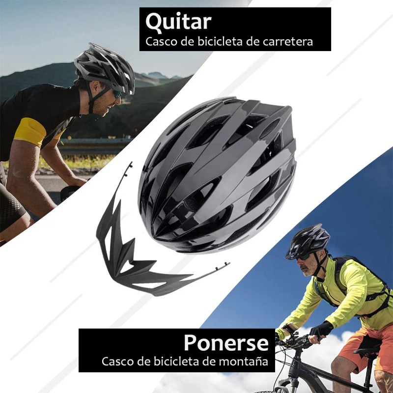 Casco Bicicleta In-mold Ligero 2 En 1 Ruta Y Montaña