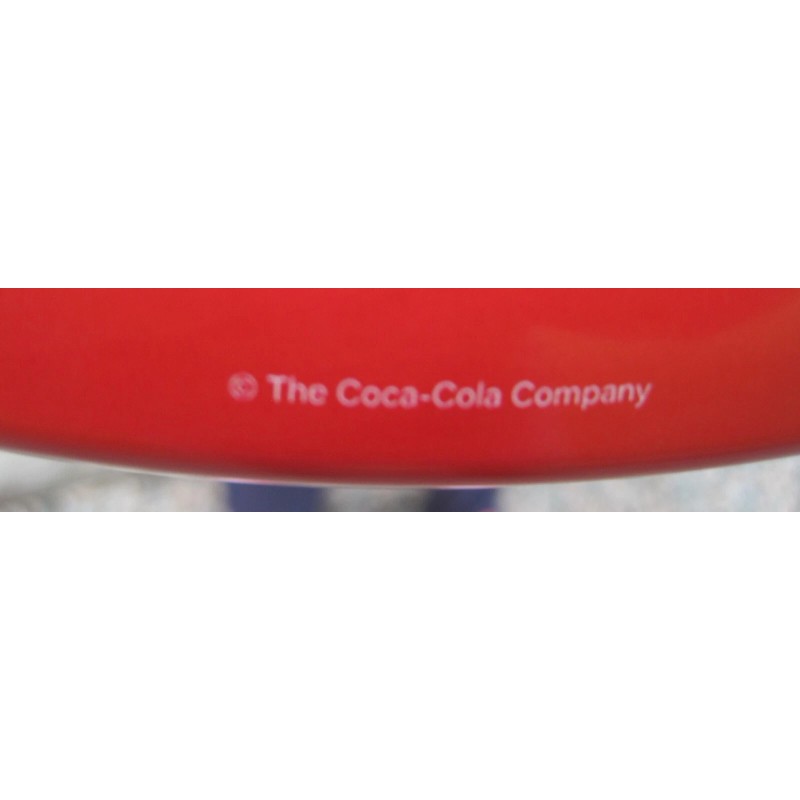 Coca-Cola 16" Coca Cola Metal Dome Button Coke Advertising Sign