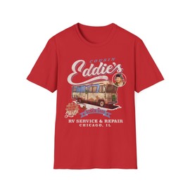 Christmas Vacation Cousin Eddie Unisex T-Shirt, RV Service Repair Holiday Tee, Movie Fan Gift Shirt Red