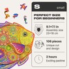 UNIDRAGON Original Wooden Puzzle – Shiny Fish, 106 Pieces, Small