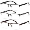 ANDWOOD Reading Glasses Readers for Men Blue Light Blocking 3