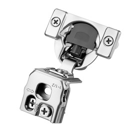 Ravinte 5 Pair 10 Pack 1-1/2 Inch Overlay Soft Close Hinges Face-Frame Cabinet Hinges for Satin Nickel Hidden Hinges 105-Degree Adjustable Stainless Steel Concealed Cupboard Hinges