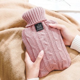 [CU] Moka Knit Insulation Pouch Hot Pack Abdominal Waist Cold/Hot Pack Pack Camping Fishing School Dormitory Office Hot Water sauna bag pink 2ea