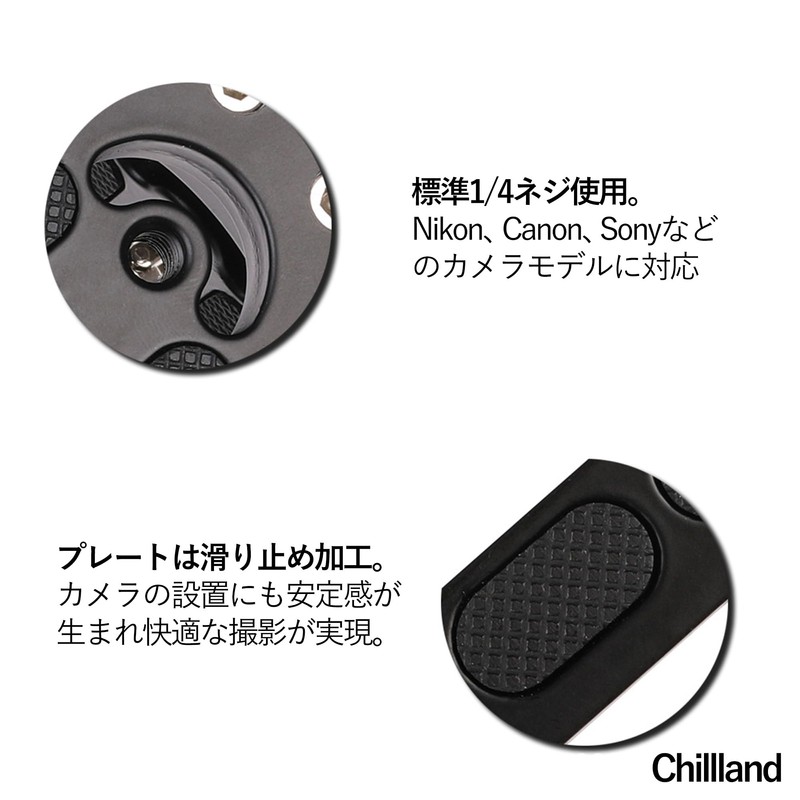 Chilland Camera L Bracket Quick Release Plate Aluminum Alloy Vertical