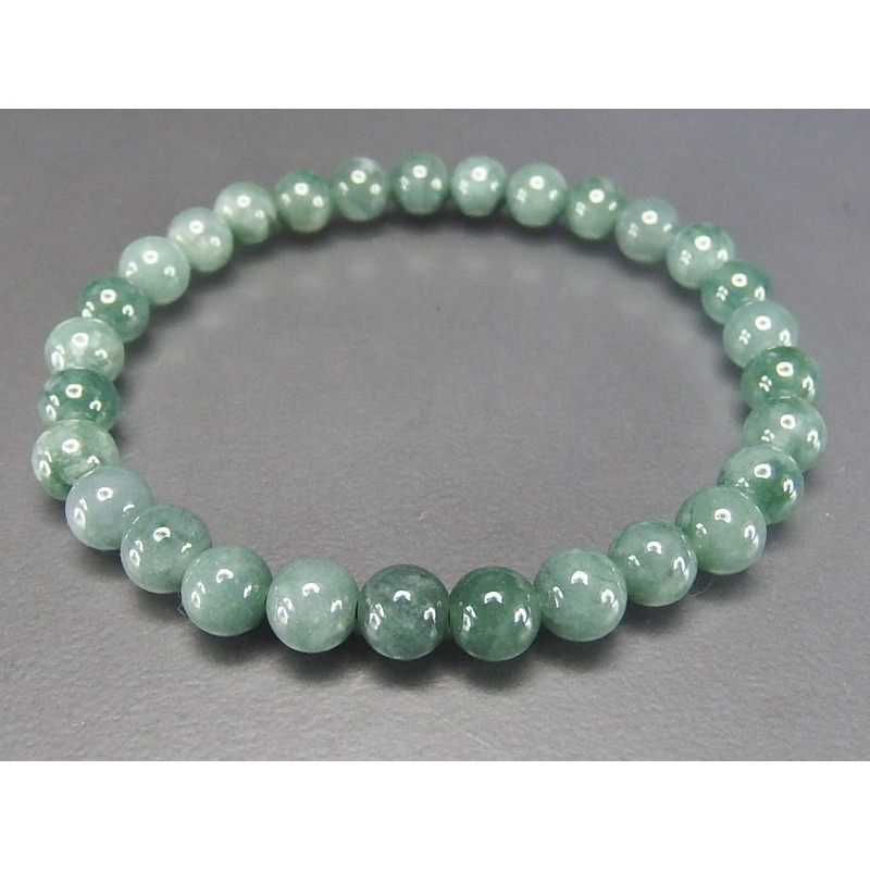 Ishigai Jade Bracelet, Jadeite, Genuine Jade, Approximately 0.2 inch (6