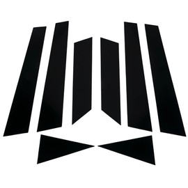 Yollky 8 Pcs Window Pillar Posts Molding Cover Door Trims Door Window Trim Anti Scratch Stickers for Nissan Altima 2013-2018 | Black