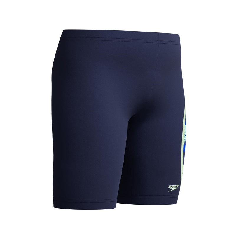 Speedo Hyperboom Splice Jammer da Nuoto per Bambino, Blu Navy,