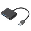 USB 3.0 TypE A Male to HDMI(4K/30Hz)+VGA(1080P/60Hz) Simultaneous Display Converter