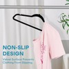 UNEED Black Velvet Hangers with Golden Hooks, 36 Pack -