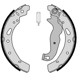 BREMBO Balatas De Tambor Traseras Compatible con MAZDA 2 de 2011 a 2019