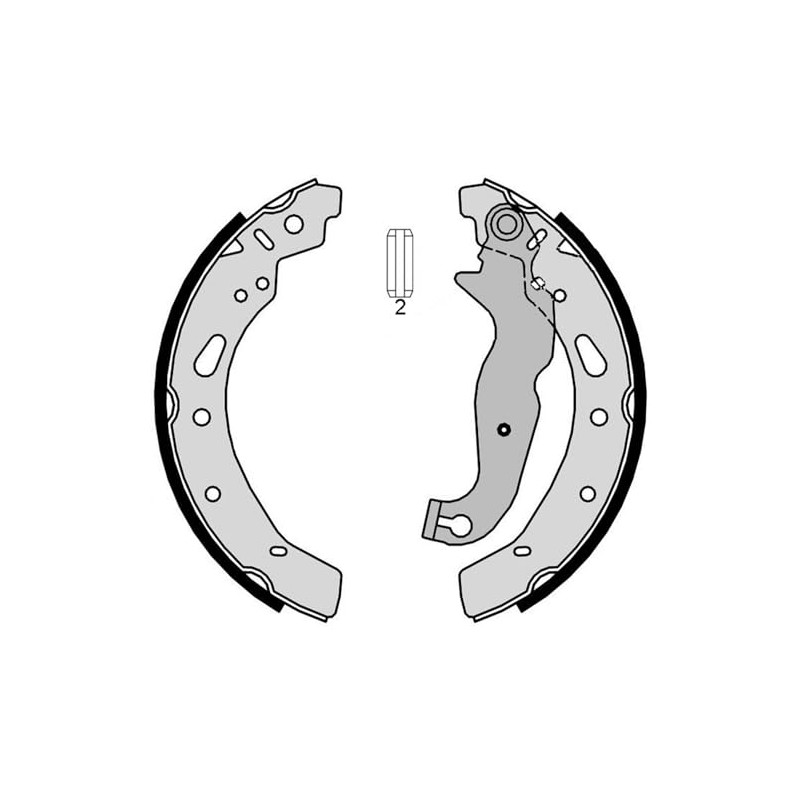 BREMBO Balatas De Tambor Traseras Compatible con MAZDA 2 de