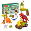 Anpcso Building Blocks for Toddlers 3-5, Dinosaur Toys- Dinosaurs, Car,