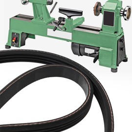 Briny River 2x Lathe Drive Belt Replacement Belts Compatible with Harbor Freight Central Machinery 65345