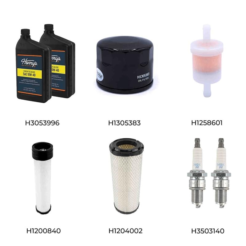 Henry's 99969-6527 10W-40 Maintenance Kit for Kawasaki FX651V FX691V FX730V
