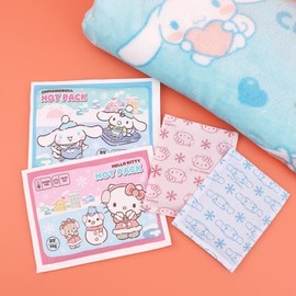 [Departing today] Play U Sanrio Characters Hot Pack 90g Choose 1 Domestic Hand Warmer Hot Pack Cold Warmer Camping Pocket Use Medium Cinnamoroll 6ea