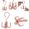 Tebatu 360 Degree Rotating Belt Hanger Scarf Tie Rack Holder