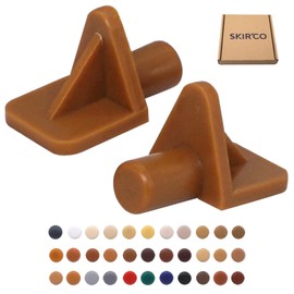 SKIR'CO (Pack of 50) Shelf Support Brackets 5mm Plastic Shelf Support Pins Shelf Brackets (50, Brown (S10)