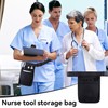 Nurse Bag, Black Waiter's Bag with Belt, Belt Bag, Work