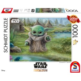 Schmidt Spiele 59955 Thomas Kinkade, Lucas Film, The Mandalorian, Childs Play, 1000 Piece Jigsaw Puzzle, Colourful, One Size