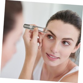 SAFIGLE Stainless Steel LED Eyebrow Tweezer Set 2pcs Eyebrow Pliers with Light for Accurate Hair Removal and Grooming