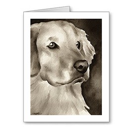 DJ Rogers Fine Art Golden Retriever - Set of 10 Dog Note Cards With Envelopes