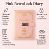 TMY Pink Lock Diary with Combination Lock – A5 Retro