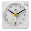 Braun Classic Analogue Travel Alarm Clock with Snooze Function and