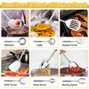 E-far - Juego de 6 utensilios de cocina de acero