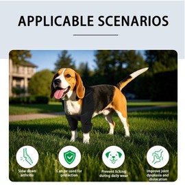 HAPPYHAO Adjustable Dog Elbow Brace with Shoulder Support,Dog Front Leg Brace for Torn Ligaments, Arthritis,Post-Operative Rehabilitation, Pressure Sores(Both Leg,L)