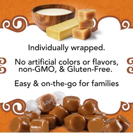 Lovely Candy Co. Soft and Chewy Caramels, Individually Wrapped, 6oz (3-Pack) | Gluten-Free, Non-GMO, No High Fructose Corn Syrup