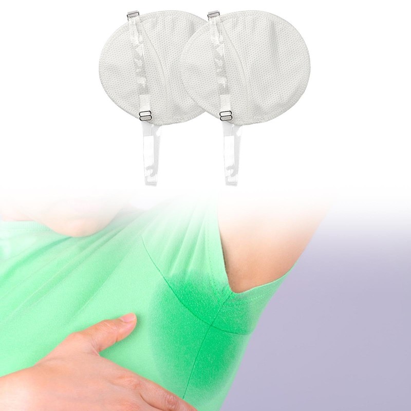 perfeclan 2x Underarm Pad Sweat Absorbing Invisible,with Shoulder Strap Breathable,Washable