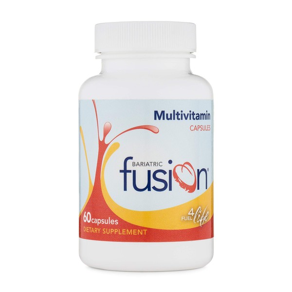 Bariatric Fusion Bariatric Multivitamin Capsules Without Iron for Post Bariatric Surgery Patients Including Gastric Bypass and Sleeve Gastrectomy, 2 Capsules Daily, 60 Count, 1 Month Supply
