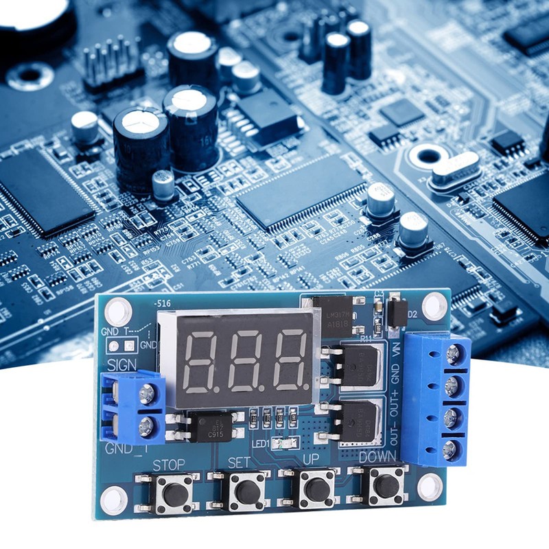 DC 5-36V Timer Module, 60x34 mm Delay Timing Cycle Module,